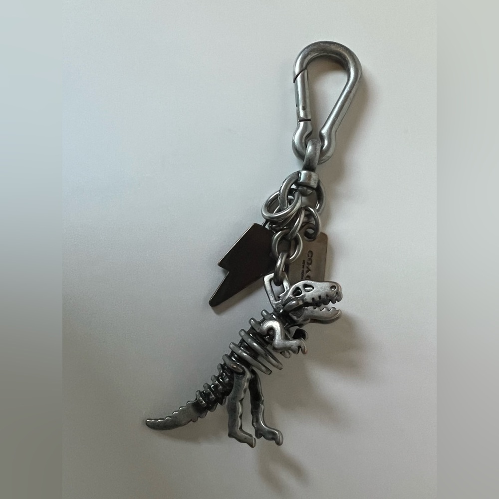 Coach Dinosaur Rexy TRex Keychain Bag Charm Gem
